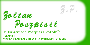 zoltan poszpisil business card